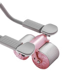 Maxbell Abdominal Roller Wheel Strength Training for Men Women Home Gym Accessory Pink