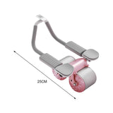 Maxbell Abdominal Roller Wheel Strength Training for Men Women Home Gym Accessory Pink
