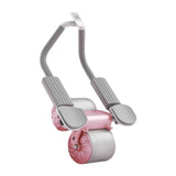 Maxbell Abdominal Roller Wheel Strength Training for Men Women Home Gym Accessory Pink