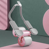 Maxbell Abdominal Roller Wheel Strength Training for Men Women Home Gym Accessory Pink