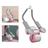 Maxbell Abdominal Roller Wheel Strength Training for Men Women Home Gym Accessory Pink