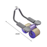 Maxbell Abdominal Roller Wheel Strength Training for Men Women Home Gym Accessory Violet