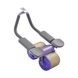 Maxbell Abdominal Roller Wheel Strength Training for Men Women Home Gym Accessory Violet
