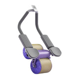 Maxbell Abdominal Roller Wheel Strength Training for Men Women Home Gym Accessory Violet