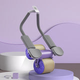 Maxbell Abdominal Roller Wheel Strength Training for Men Women Home Gym Accessory Violet