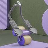Maxbell Abdominal Roller Wheel Strength Training for Men Women Home Gym Accessory Violet