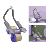 Maxbell Abdominal Roller Wheel Strength Training for Men Women Home Gym Accessory Violet