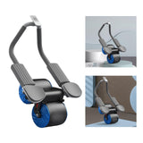 Maxbell Abdominal Roller Wheel Strength Training for Men Women Home Gym Accessory Blue