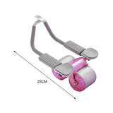 Maxbell Abdominal Roller Wheel Strength Training for Men Women Home Gym Accessory Rose Pink