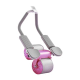 Maxbell Abdominal Roller Wheel Strength Training for Men Women Home Gym Accessory Rose Pink