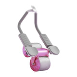 Maxbell Abdominal Roller Wheel Strength Training for Men Women Home Gym Accessory Rose Pink