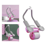 Maxbell Abdominal Roller Wheel Strength Training for Men Women Home Gym Accessory Rose Pink