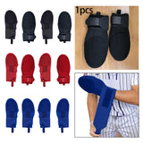 Maxbell Baseball Sliding Mitt Glove for Softball Base Running Adjustable Strap Leak Finger Left Hands Black