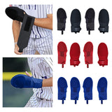 Maxbell Baseball Sliding Mitt Glove for Softball Base Running Adjustable Strap Leak Finger Left Hands Black
