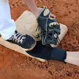 Maxbell Baseball Sliding Mitt Glove for Softball Base Running Adjustable Strap Leak Finger Left Hands Black