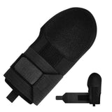Maxbell Baseball Sliding Mitt Glove for Softball Base Running Adjustable Strap Leak Finger Right Hand Black