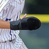 Maxbell Baseball Sliding Mitt Glove for Softball Base Running Adjustable Strap Leak Finger Right Hand Black