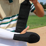 Maxbell Baseball Sliding Mitt Glove for Softball Base Running Adjustable Strap Leak Finger Right Hand Black