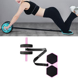 Maxbell Ab Roller Wheel Exercise Equipment Professional Abdominal Roller for Home Pink