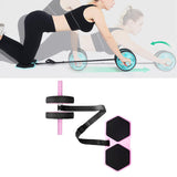 Maxbell Ab Roller Wheel Exercise Equipment Professional Abdominal Roller for Home Pink