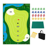 Maxbell Chipping Golf Game Mat Swing Trainer Training for Home Office Equipment 3mm with nail