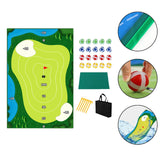 Maxbell Chipping Golf Game Mat Swing Trainer Training for Home Office Equipment 3mm with nail