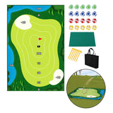 Maxbell Chipping Golf Game Mat Swing Trainer Training for Home Office Equipment 3mm with nail