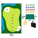 Maxbell Chipping Golf Game Mat Swing Trainer Training for Home Office Equipment 5mm sponge wirh nail