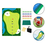 Maxbell Chipping Golf Game Mat Swing Trainer Training for Home Office Equipment 5mm sponge wirh nail