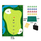 Maxbell Chipping Golf Game Mat Swing Trainer Training for Home Office Equipment 5mm sponge wirh nail