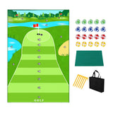 Maxbell Golf Hitting Mat Practice Mat Golf Game Set for Backyard Beginners Equipment sponge mat nail