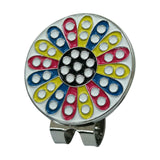 Maxbell Golf Ball Marker Durable Lightweight Holder for Golf Accessories Flower