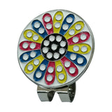 Maxbell Golf Ball Marker Durable Lightweight Holder for Golf Accessories Flower