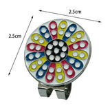 Maxbell Golf Ball Marker Durable Lightweight Holder for Golf Accessories Flower