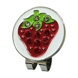 Maxbell Golf Ball Marker Durable Lightweight Holder for Golf Accessories Strawberry