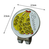 Maxbell Golf Ball Marker Durable Lightweight Holder for Golf Accessories Banana