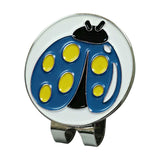 Maxbell Golf Ball Marker Durable Lightweight Holder for Golf Accessories Blue Ladybug