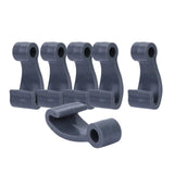Maxbell 6Pcs Kayak Lashing Hooks J Hooks Fishing Raft Bungee Shock Cords Hooks Grey