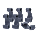 Maxbell 6Pcs Kayak Lashing Hooks J Hooks Fishing Raft Bungee Shock Cords Hooks Grey
