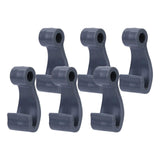 Maxbell 6Pcs Kayak Lashing Hooks J Hooks Fishing Raft Bungee Shock Cords Hooks Grey