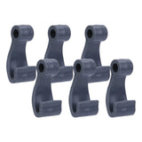 Maxbell 6Pcs Kayak Lashing Hooks J Hooks Fishing Raft Bungee Shock Cords Hooks Grey