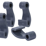 Maxbell 6Pcs Kayak Lashing Hooks J Hooks Fishing Raft Bungee Shock Cords Hooks Grey