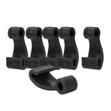 Maxbell 6Pcs Kayak Lashing Hooks J Hooks Fishing Raft Bungee Shock Cords Hooks Black