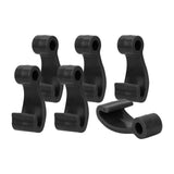 Maxbell 6Pcs Kayak Lashing Hooks J Hooks Fishing Raft Bungee Shock Cords Hooks Black