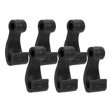 Maxbell 6Pcs Kayak Lashing Hooks J Hooks Fishing Raft Bungee Shock Cords Hooks Black