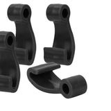 Maxbell 6Pcs Kayak Lashing Hooks J Hooks Fishing Raft Bungee Shock Cords Hooks Black