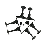 Maxbell 3 Pieces Surfboard Fin Plugs PVC Fin Mount Surfboard Accessories Surfing