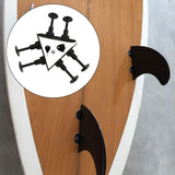 Maxbell 3 Pieces Surfboard Fin Plugs PVC Fin Mount Surfboard Accessories Surfing