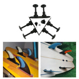 Maxbell 3 Pieces Surfboard Fin Plugs PVC Fin Mount Surfboard Accessories Surfing