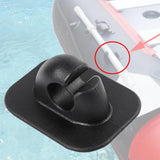 Maxbell Kayak Paddle Holder Clip Replacement Deck Mounted for Marine Inflatable Boat Black